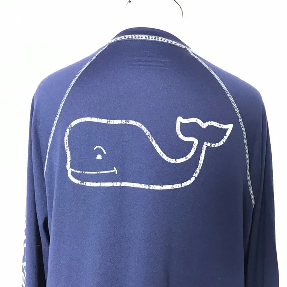 Vineyard Vines Blue Size Small Men’s Performance Long Sleeve Shirt - Picture 6 of 7